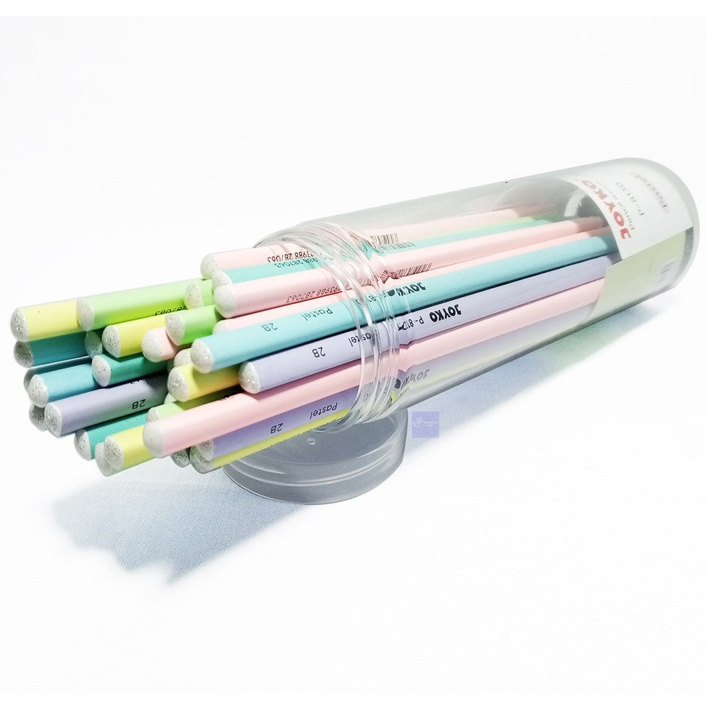JOYKO - Pensil Ujian Kayu 2B P-8130 Warna Pastel - Drum