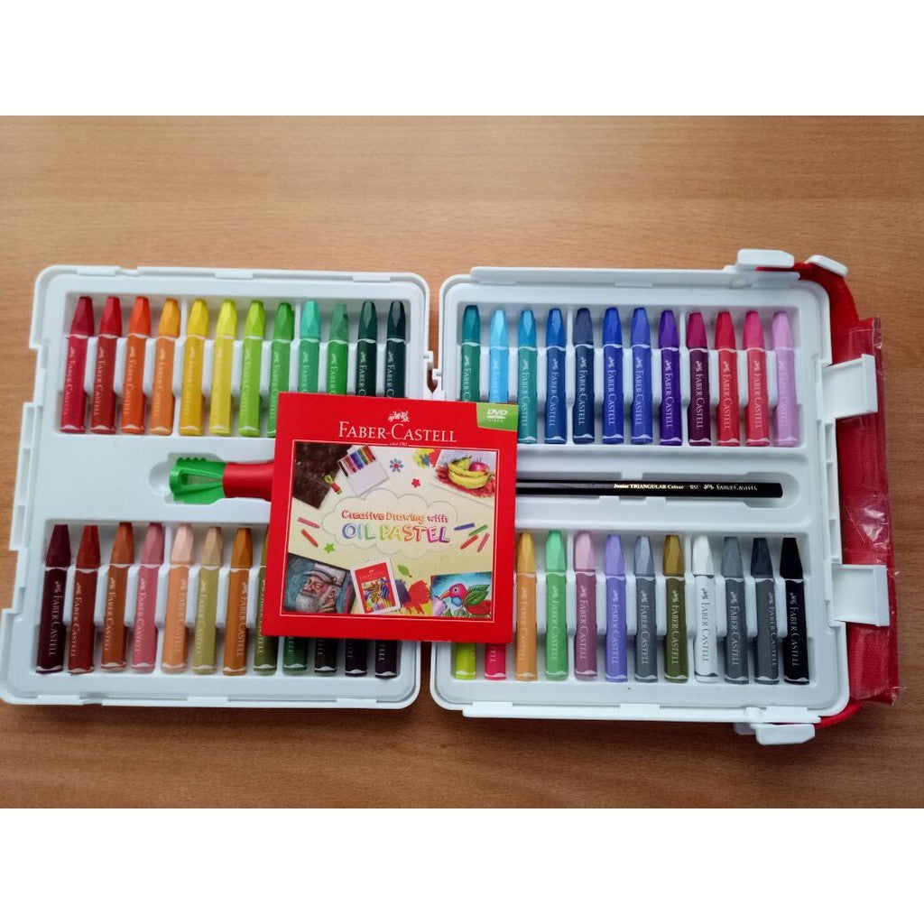 FABER CASTELL - Crayon Hexagonal Oil Pastel 48 Warna - Set