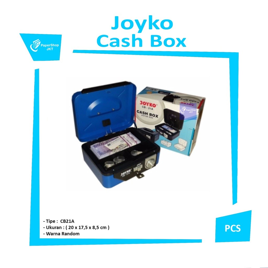 JOYKO - Cash Box - CB21A (20 x 17,5 x 8,5 cm) - Pcs
