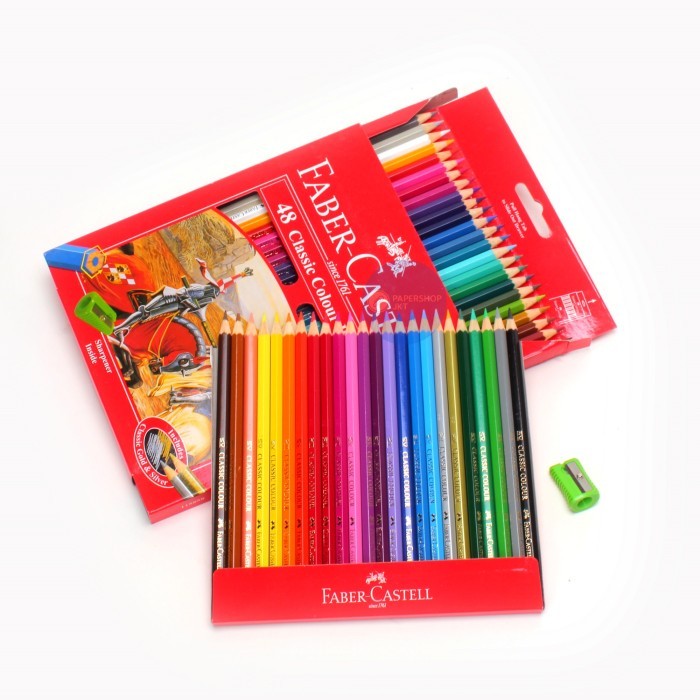 Faber Castell - Pensil Warna  isi 48 Classic - Pack