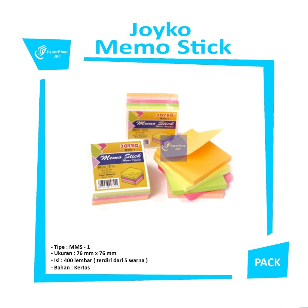 JOYKO Memo Stick MMS-1 Catatan Tempel - Pack