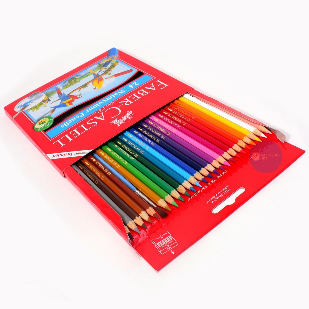 Faber Castell - Pensil Warna 24 Watercolour Pencils