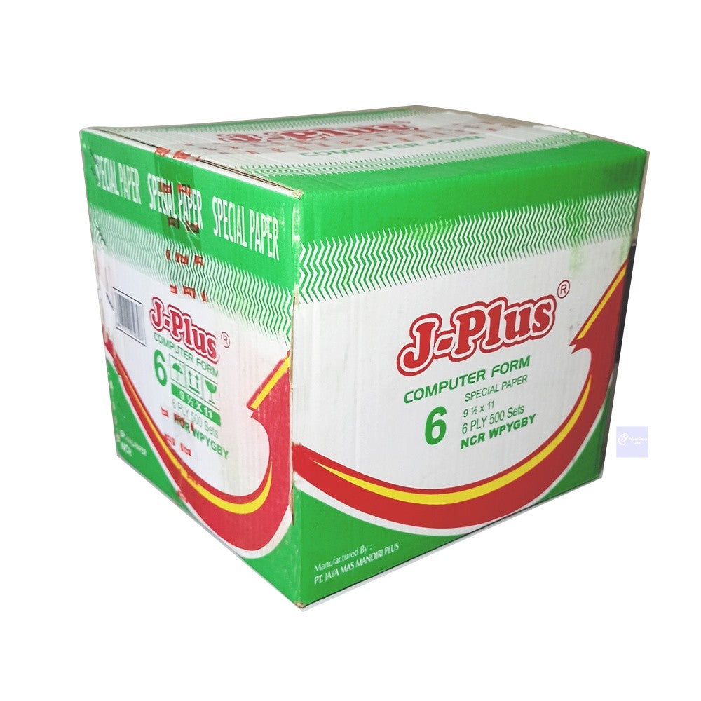 J-PLUS - Continous Form 6 Ply 9 1/2 x 11 Ncr Kertas Komputer - Box