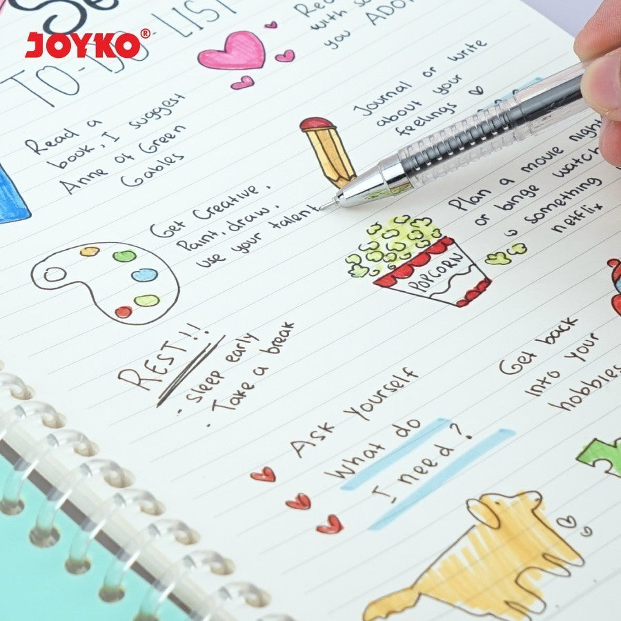 JOYKO - Binder Note File Cover Transparant Buku Tulis Bening Uk A5-TP-P519 - Pcs