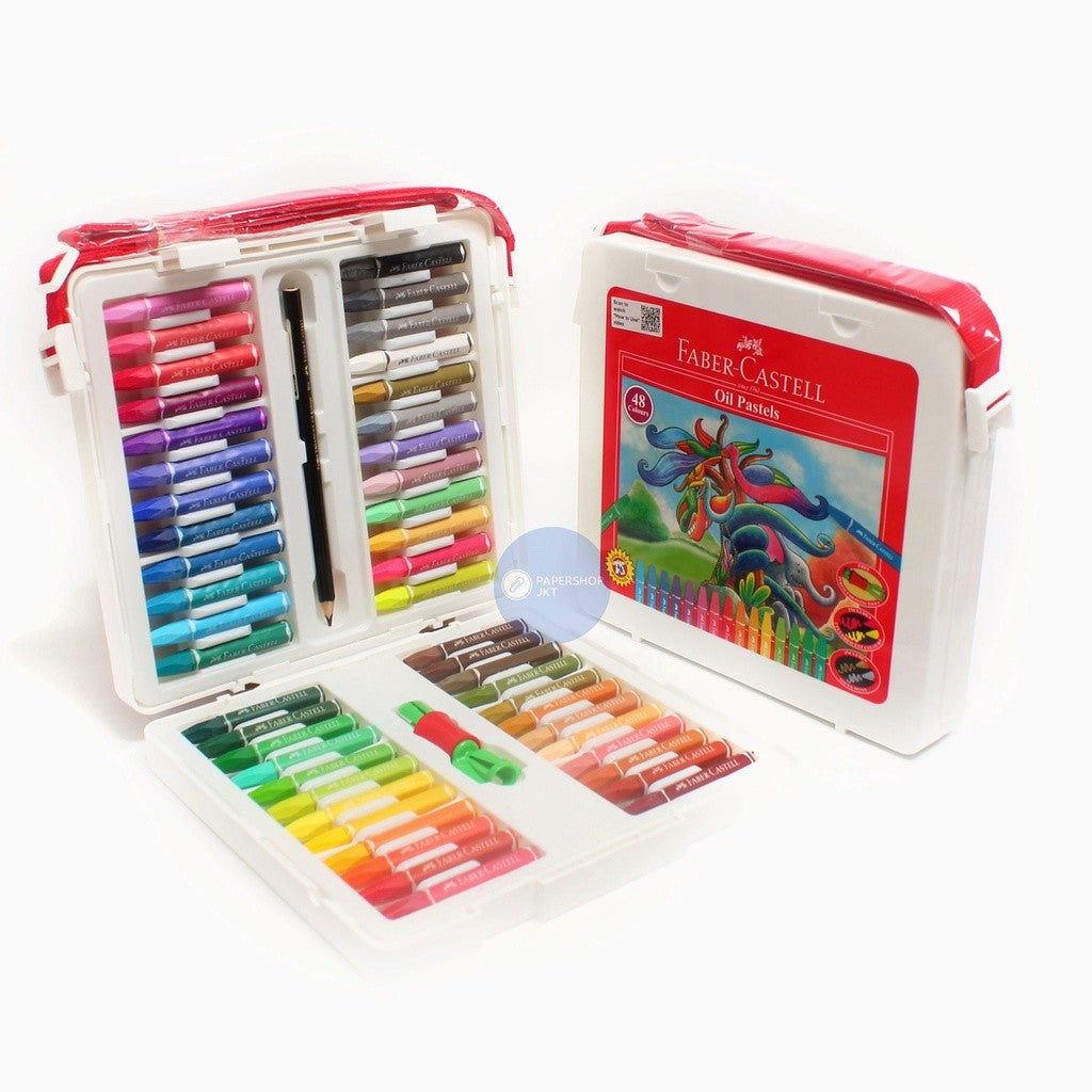 FABER CASTELL - Crayon Hexagonal Oil Pastel 48 Warna - Set