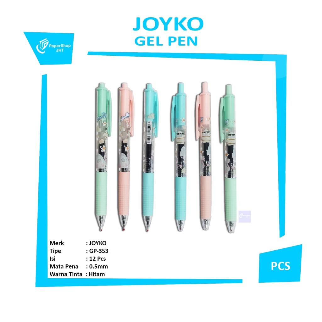 JOYKO - Pulpen Gel Pen GP-353 0.5mm - Pcs