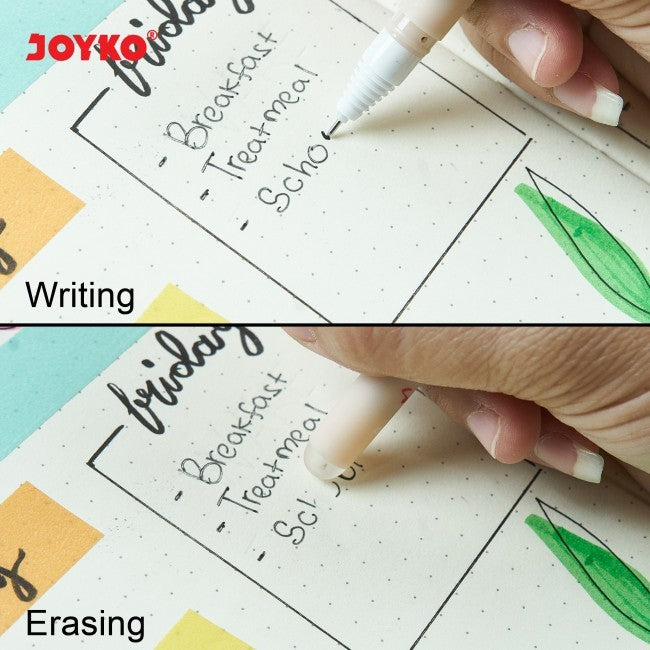 JOYKO - Erasable Gel Pen 334 - Pena Bisa di Hapus - Black - Pcs