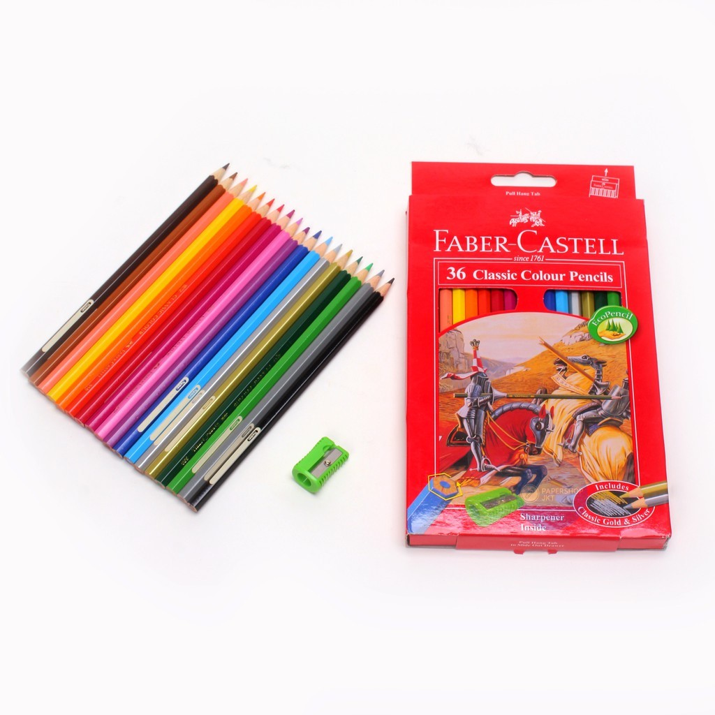 FABER CASTELL - Classic isi 36 Color Pencils - Pensil Warna - Set