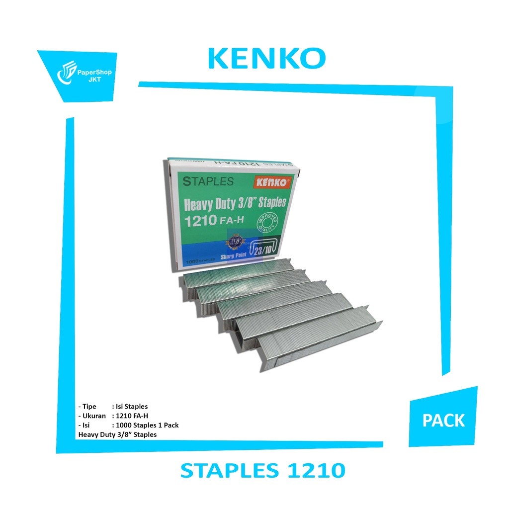 KENKO - Isi Staples No.1210 - Refill Stapler No 1210 - Pack