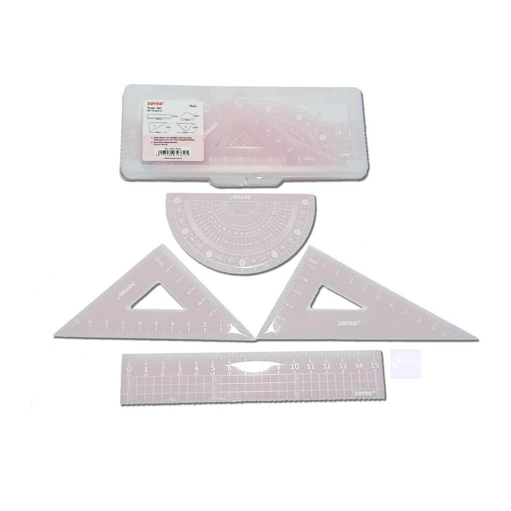 JOYKO - Ruler Set RL - PS3 Blue, Green, Pink - Pcs