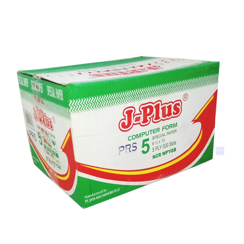 J-PLUS - Continous Form 9 1/2 x 13 5 Ply (K5/2) NCR Kertas Komputer - Box