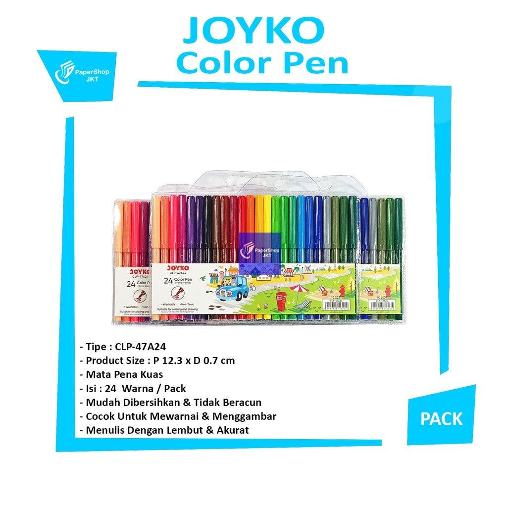 JOYKO - Color Brush Pen CLP - 47A 24 - SET
