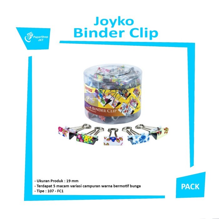 JOYKO - BinderClip - Penjepit Kertas 107 FC1