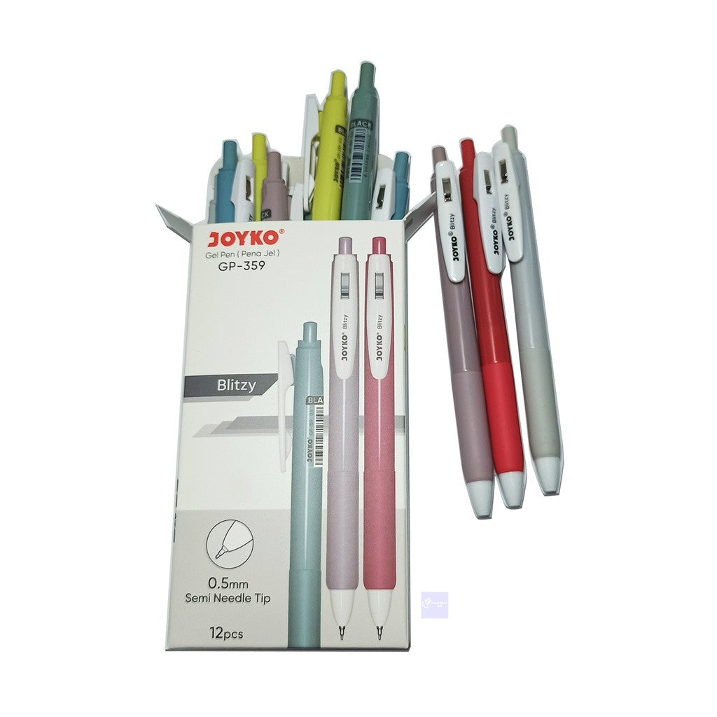 JOYKO - Pulpen Jel Gel Pen GP-359 - Black - Lusin