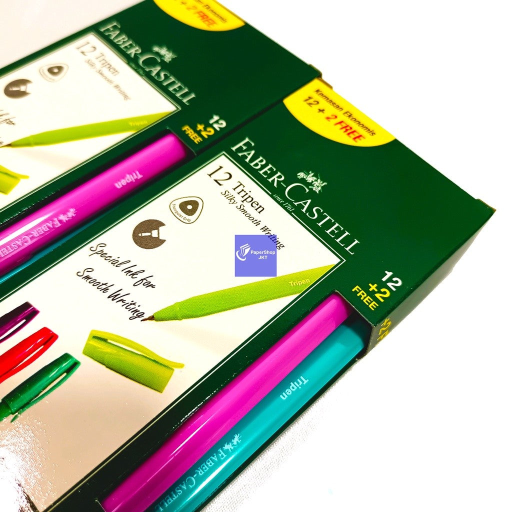 FABER-CASTELL - Pulpen Ballpoint Tripen Black - Lusin