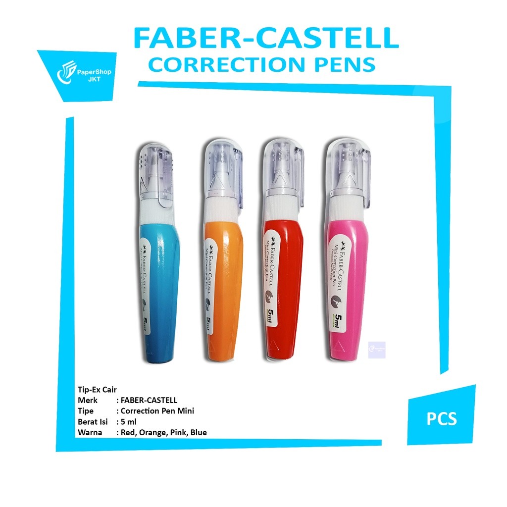 FABER CASTELL - Mini Correction Pen 5 ML - Pcs