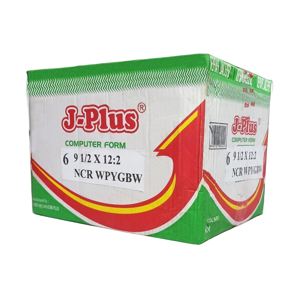 J-PLUS - Continous Form 6 Ply 9 1/2 x 12/2 NCR Kertas Komputer - Box