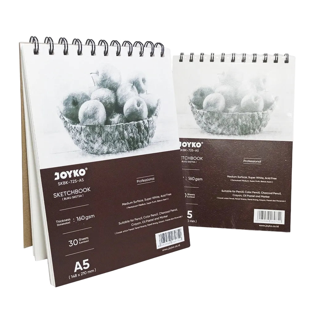 JOYKO - Buku Sketsa Sketch Book / Buku Menggambar/Melukis 160gsm SKBK-725-A5 - Pcs