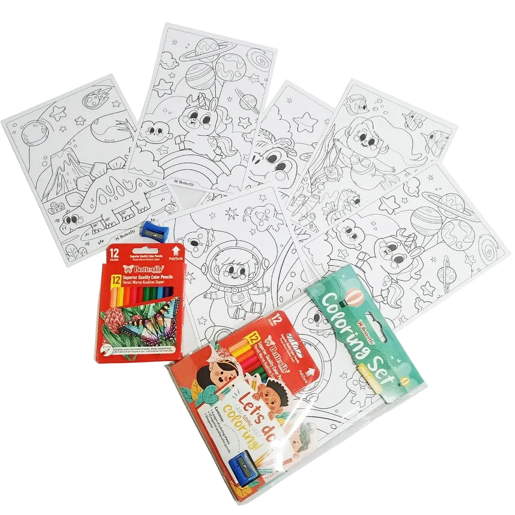 BUTTERFLY - Colouring Set Mini Edition - Set