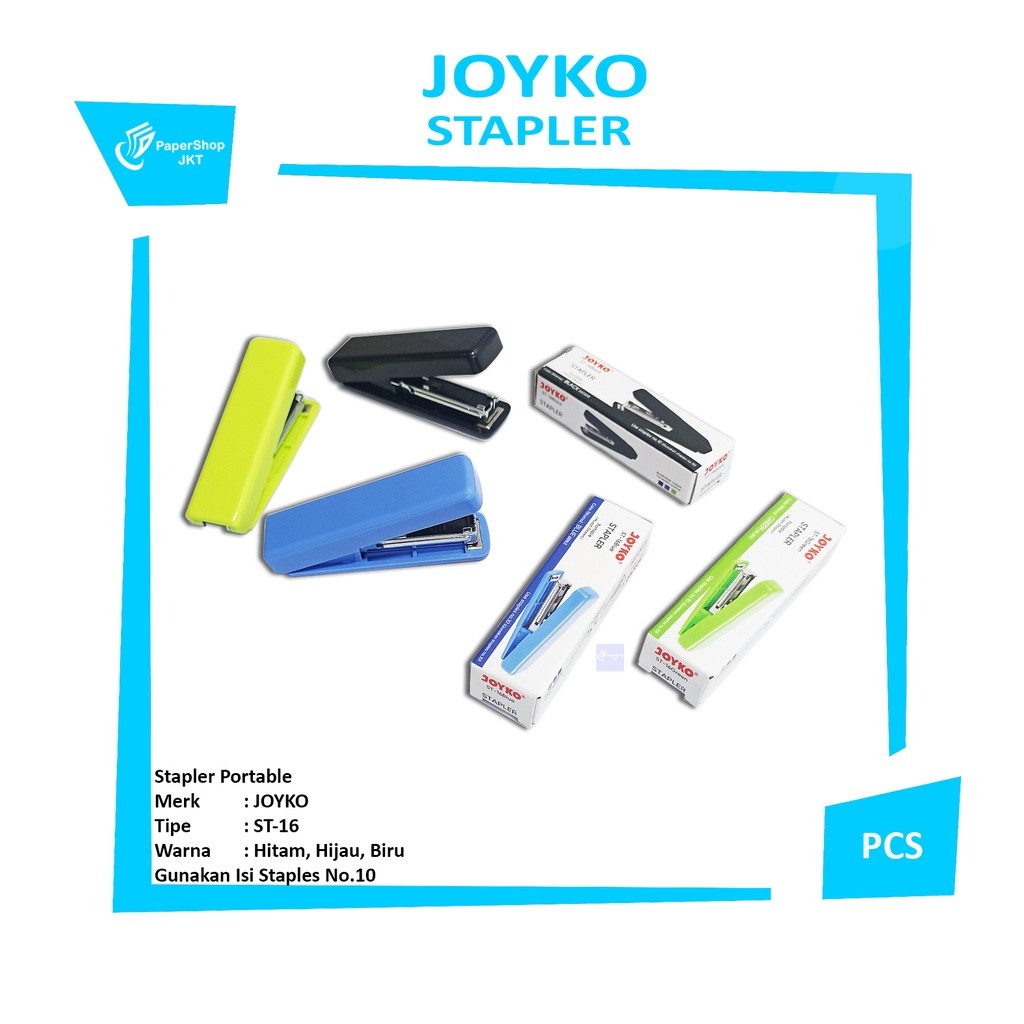 JOYKO - Stapler ST-16 Staples Kecil Mudah Dibawa - Pcs