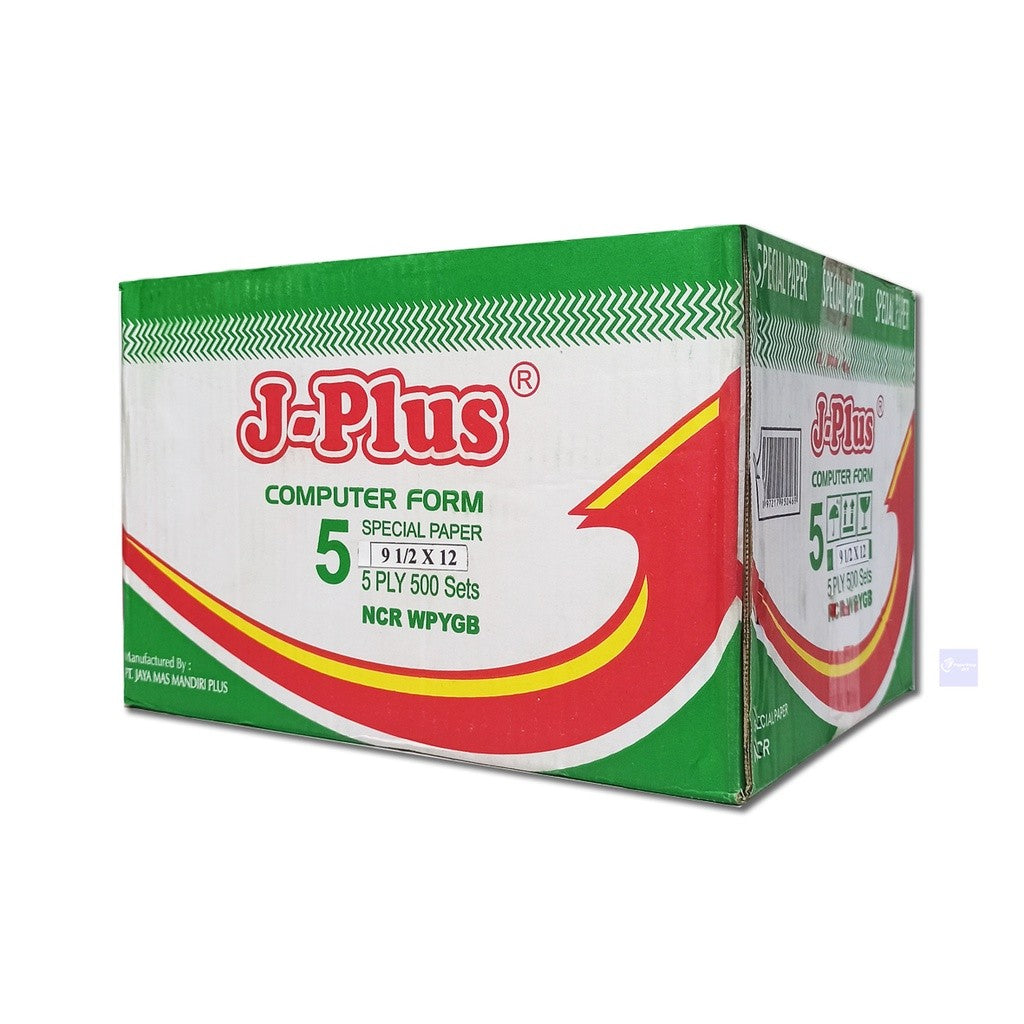 J-PLUS - Continous Form 5 Ply 9 1/2 x 12 NCR Kertas Komputer - 1Box