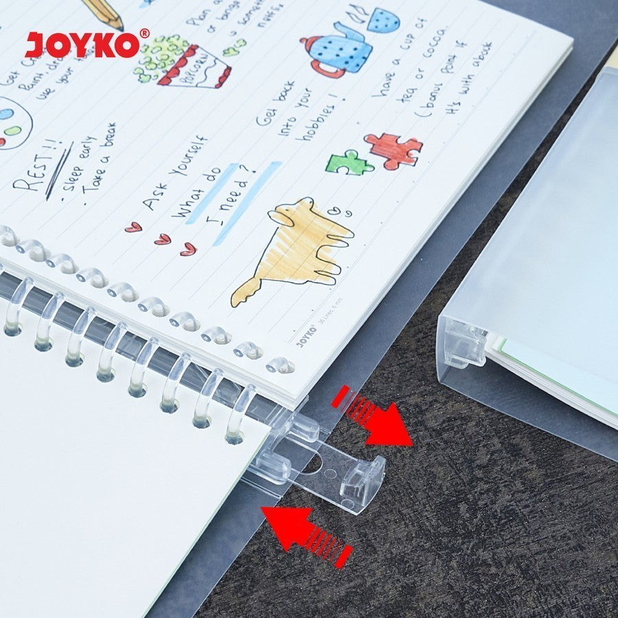 JOYKO - Binder Note File Cover Transparant Buku Tulis Bening Uk A5-TP-P519 - Pcs