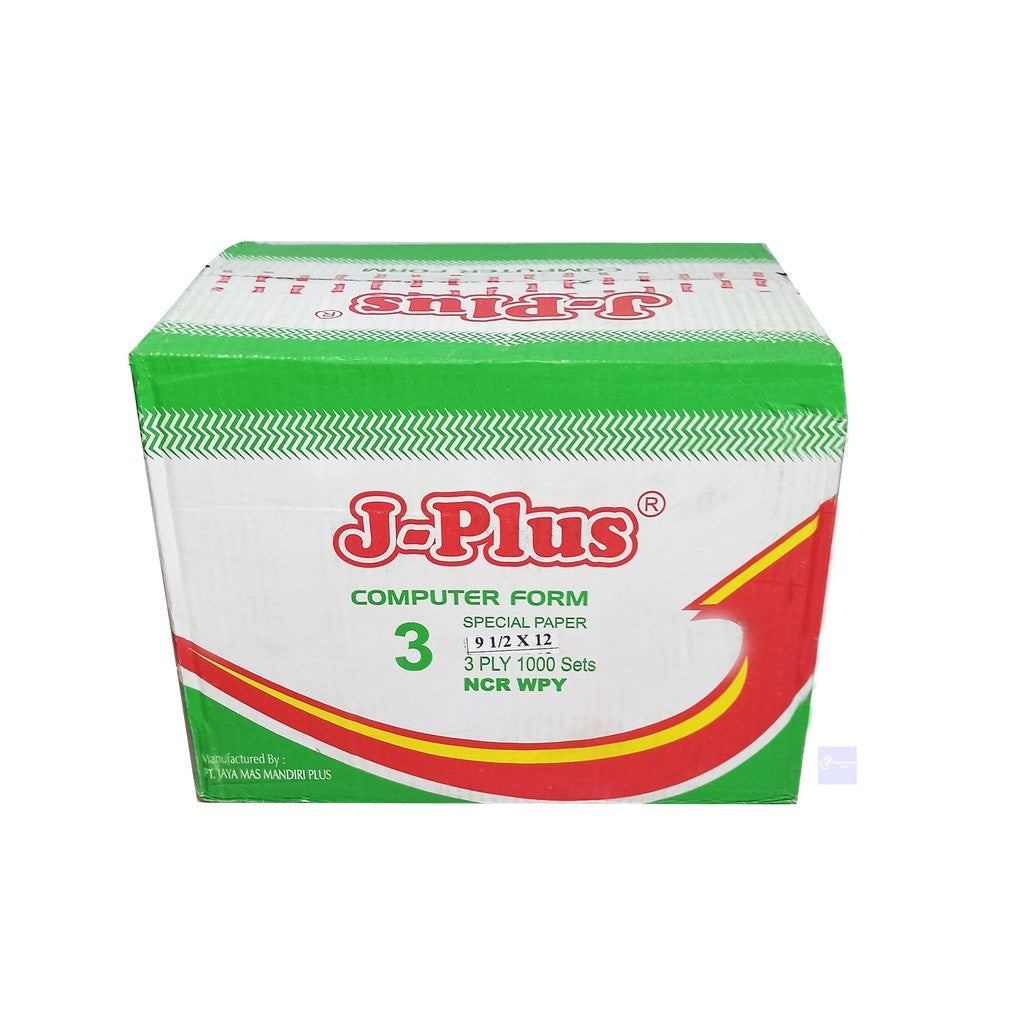J-PLUS - Continous Form 3 Ply 9 1/2 x 12 NCR Kertas Komputer - Box