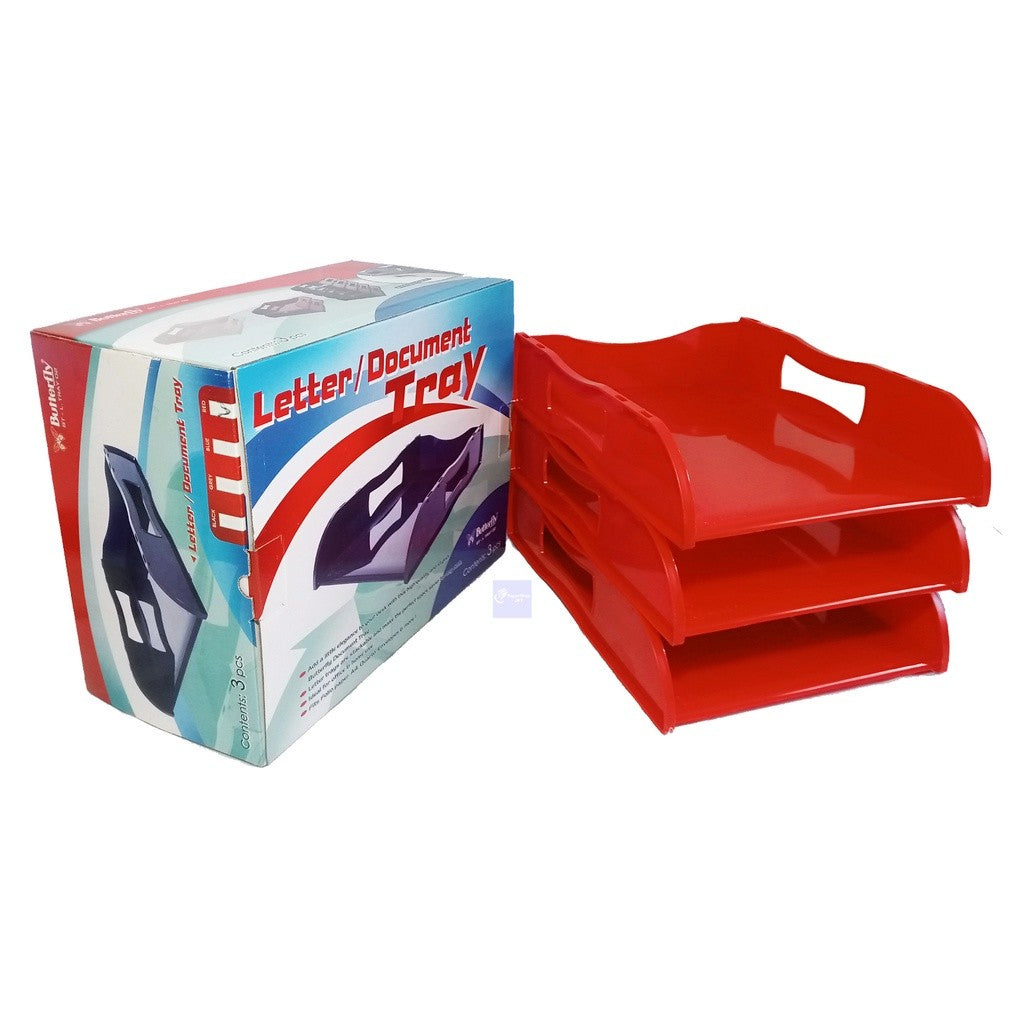 BUTTERFLY - Letter Tray 3 Susun - Pcs