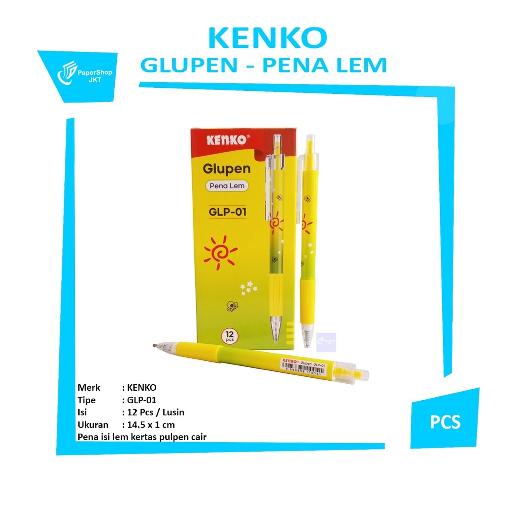 KENKO - Glue Pen GLP-01 Lem Kertas Pena Lem - Pcs
