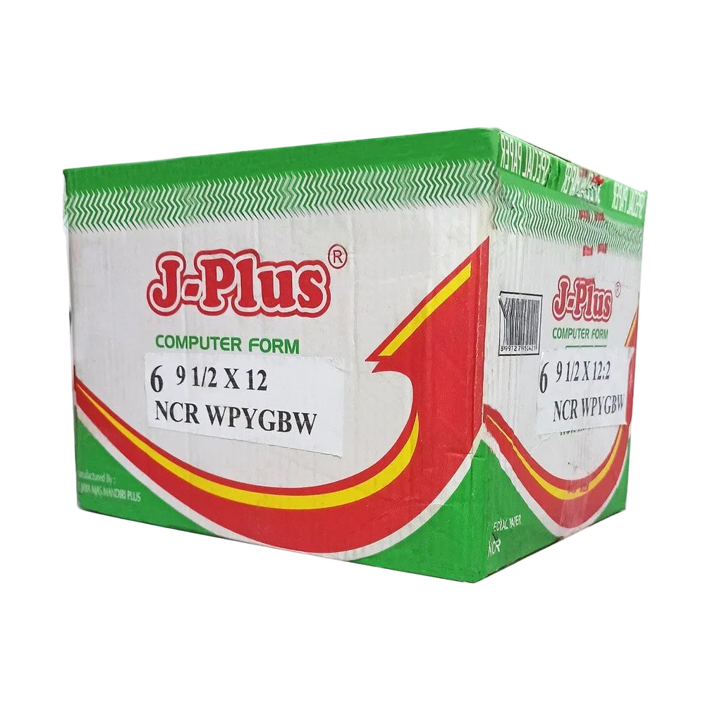 J-PLUS - Continous Form 6 Ply 9 1/2 x 12 NCR Kertas Komputer - Box