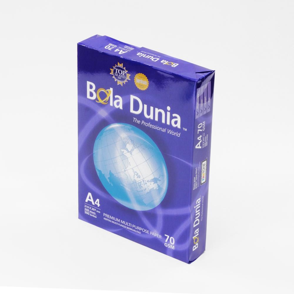 BOLA DUNIA Kertas Fotocopy A4 70 Gram Office Paper Print