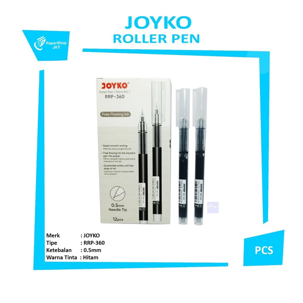 JOYKO - Roller Pen RRP-360 Black - Pcs