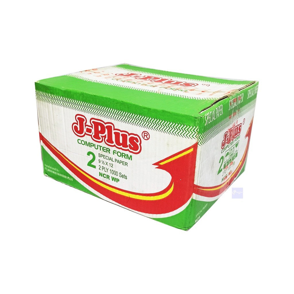 J-PLUS - Continous Form 2 Ply 9 1/2 x 12 NCR Kertas Komputer - Box