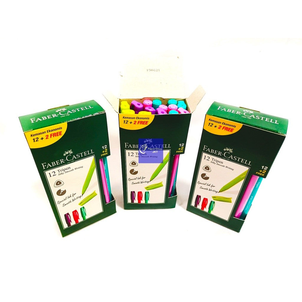 FABER-CASTELL - Pulpen Ballpoint Tripen Black - Pcs