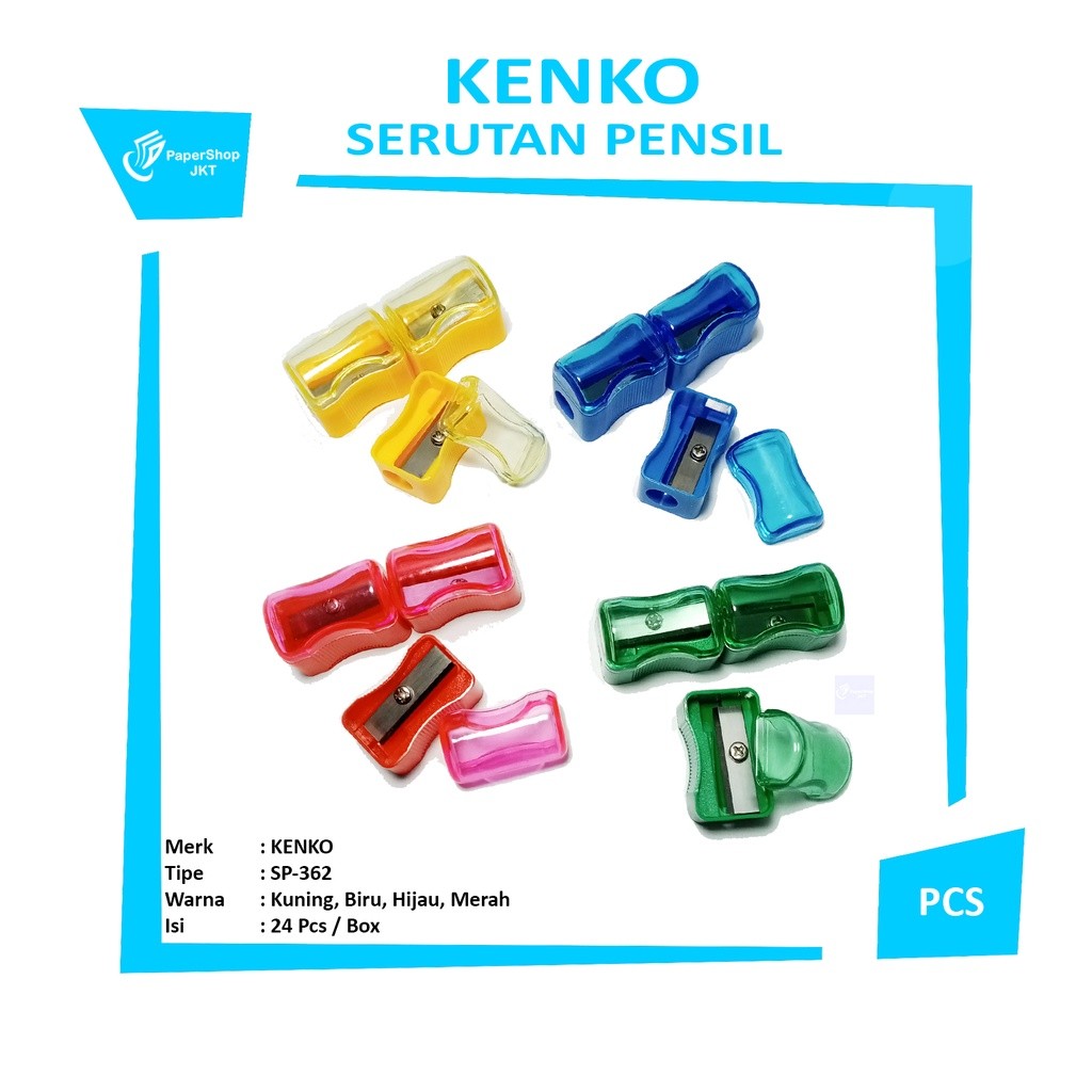 KENKO - Pencil Sharpener - Serutan Pensil SP-362 - Pcs