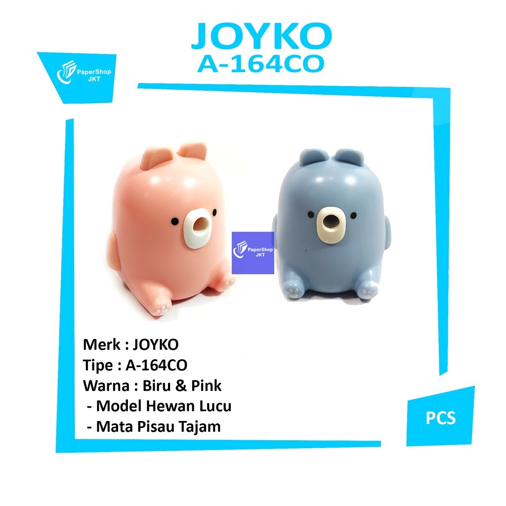 JOYKO - Rautan Pensil A-164CO Motif Hewan Lucu - Pcs