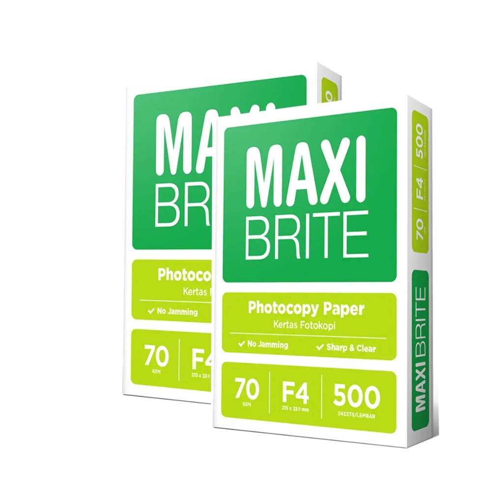 MAXI BRITE-  Kertas Hvs Putih F4 70Gram Office Paper Print - Box