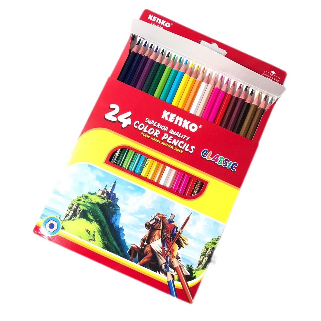 KENKO - Pensil Warna Kualitas CP-24F Classic - SET