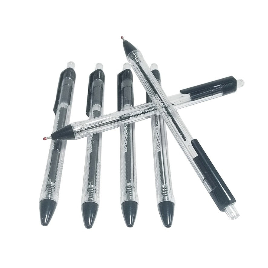 JOYKO - Ball Pen BP-349-12 Triangular Grip Vokus Trans - 12 Pcs - Lusin