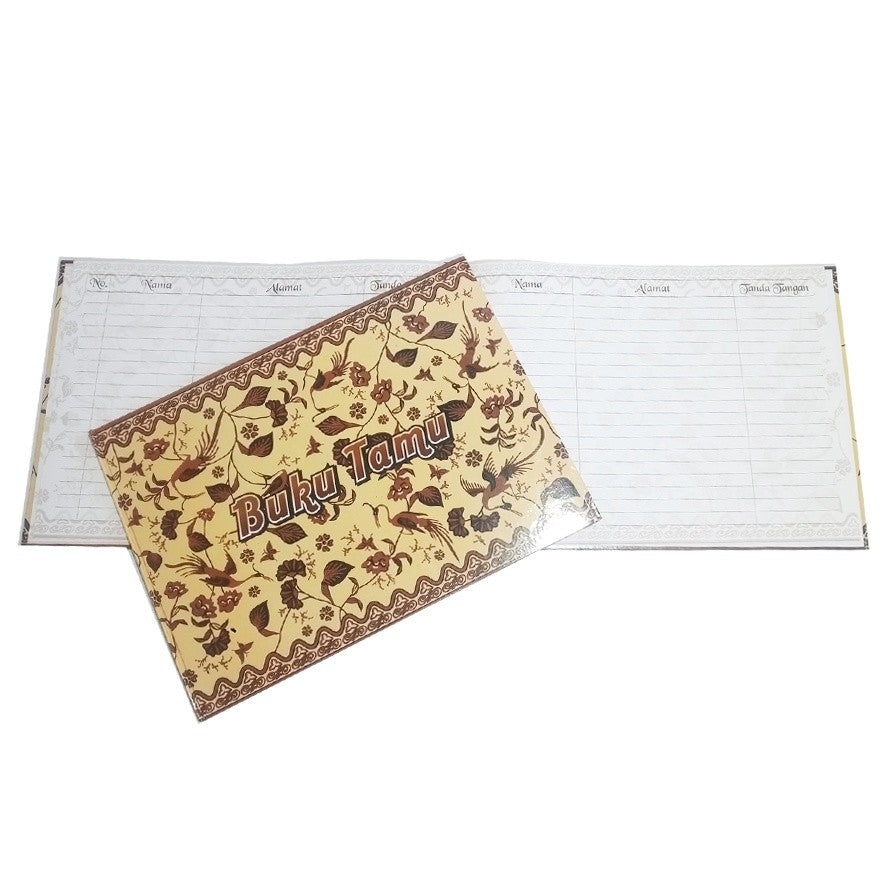 KENKO - Buku Catatan Undangan Tamu BT 3224 Motif Batik - BTK02 isi 10 Halaman/Buku - Pcs