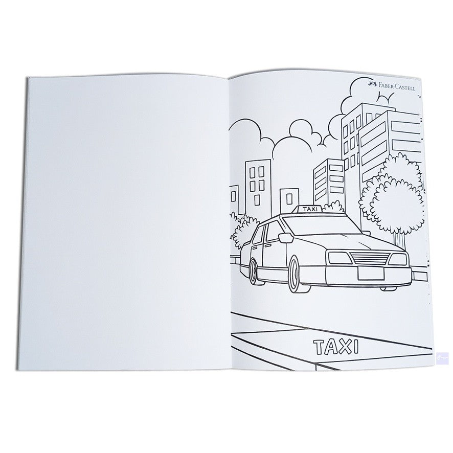 Faber Castell - Amazing Rides Colouring Book - Pcs