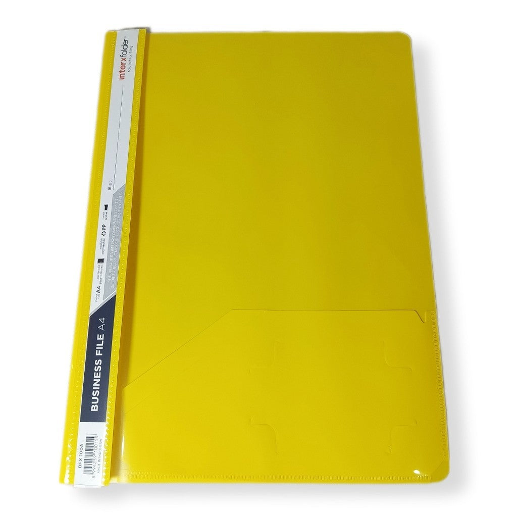 INTERXFOLDER - Business File Map Plastik Ukuran A4 Warna - LUSIN