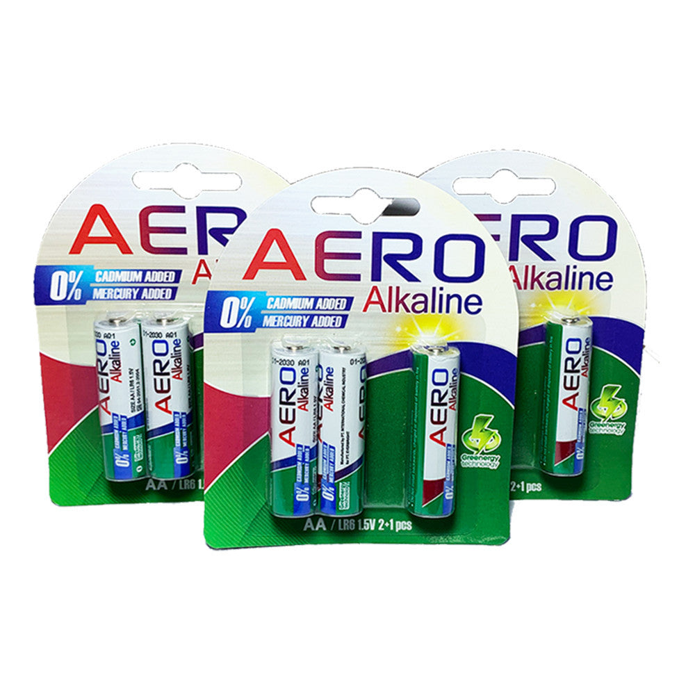 Alkaline - Baterai Aero AA 1.5 Volt - Set
