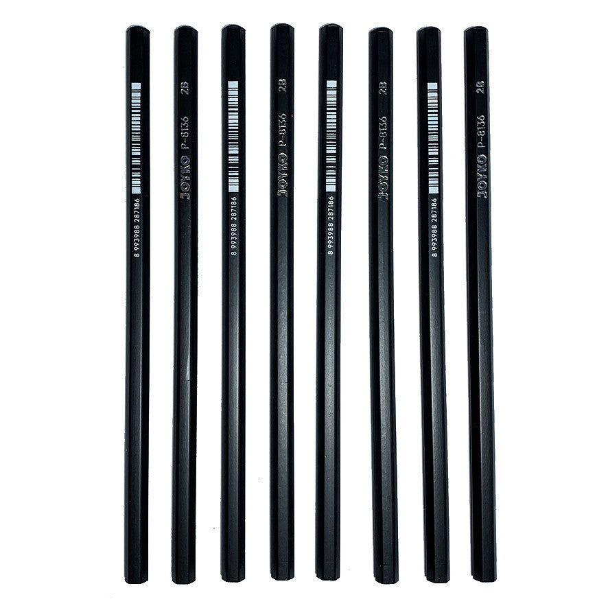 Joyko - Pensil Kayu Hitam 2B P-8136 - Lusin