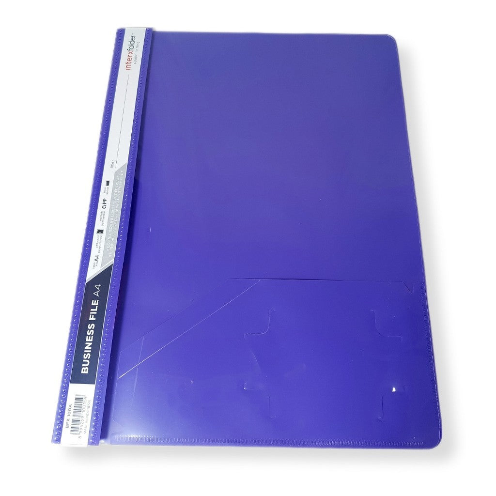 INTERXFOLDER - Business File Map Plastik Ukuran A4 Warna - LUSIN