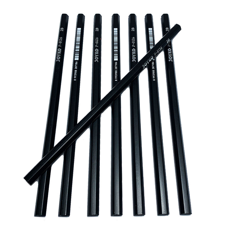 Joyko - Pensil Kayu Hitam 2B P-8136 - Lusin