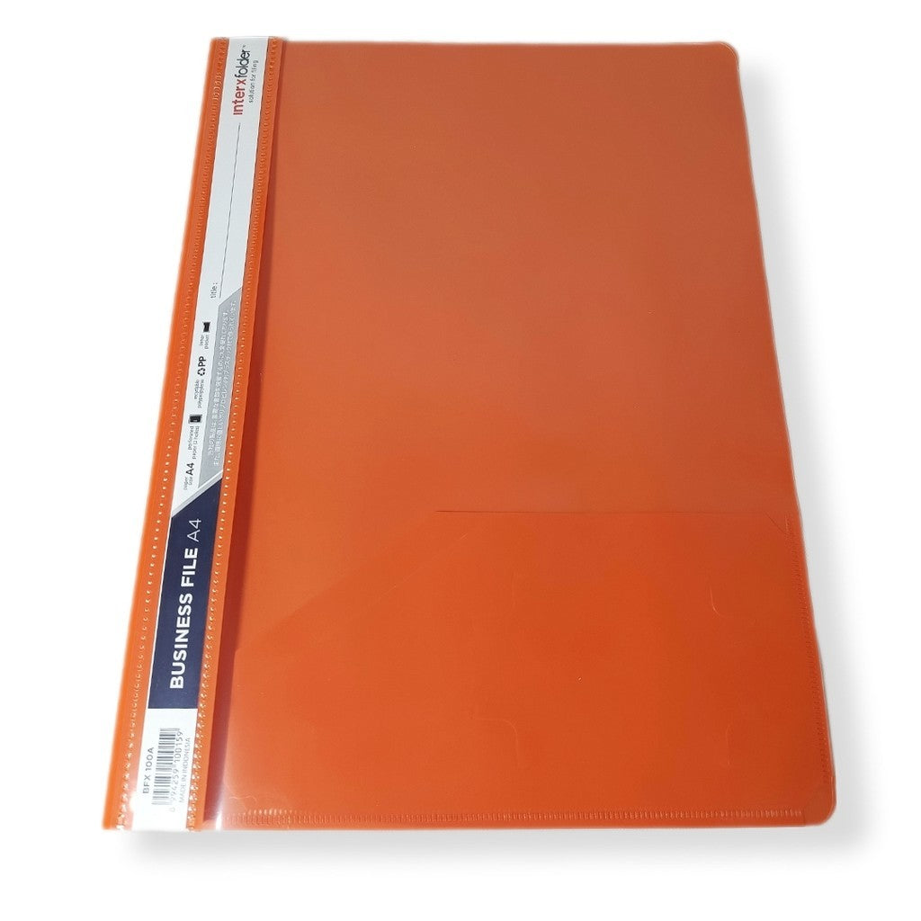 INTERXFOLDER - Business File Map Plastik Ukuran A4 Warna - LUSIN
