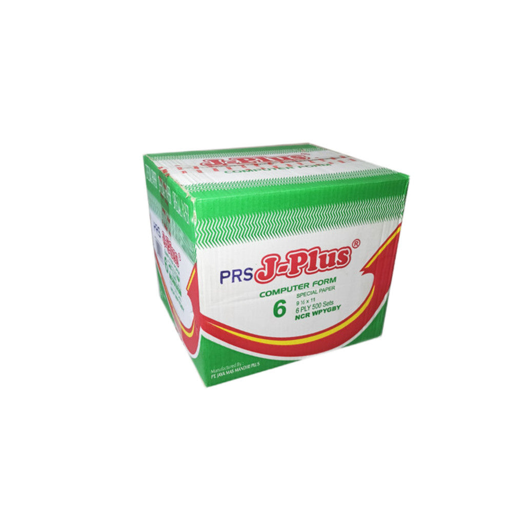 Jplus - Continous Form 6 Ply 9 1/2 x 11/2 (K6/2) Ncr Kertas Komputer - Box
