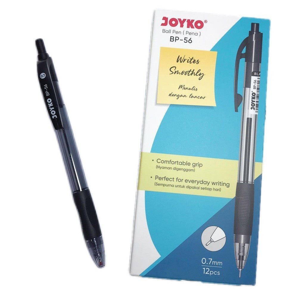 Joyko - Ballpen Pulpen BP-56 Warna Hitam - LUSIN