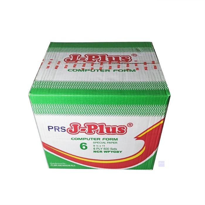 Jplus - Continous Form 6 Ply 9 1/2 x 11/2 (K6/2) Ncr Kertas Komputer - Box